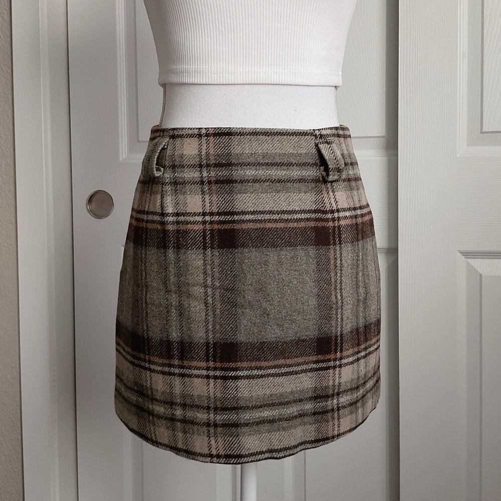 Dazy plaid mini skirt